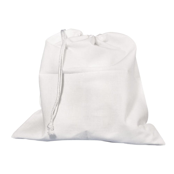 Schuhbeutel mit Kordelzug 100% Baumwolle weiß 32x35cm 1 Stück