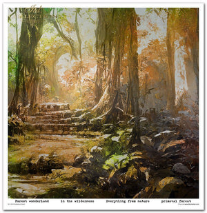 Scrapbooking-Papier-Set „Mysteriöser Wald“, 10 Stück/Packung, 30 x 30 cm, 200 g