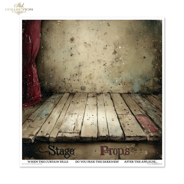 Scrapbooking-Papier Set Carnival - When the Curtain Falls 200 g/m2 310x320mm 11 Bögen