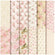 Scrapbooking-Papierblock Vintage Rosen rosa pastell 15x15cm 12 Designs 12 Blatt