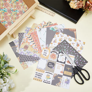 Scrapbooking-Papierset Oh Honey 12 Designs quadratisch 152x152mm 24 Blatt