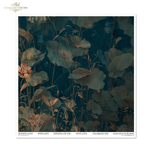 Scrapbooking Papier Set Botanical-Boudoir 200g/m2 310x320mm 11 Bögen