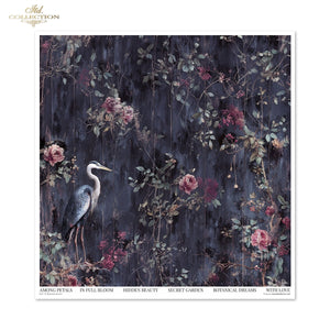 Scrapbooking Papier Set Botanical-Boudoir 200g/m2 310x320mm 11 Bögen