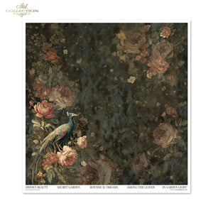 Scrapbooking Papier Set Botanical-Boudoir 200g/m2 310x320mm 11 Bögen