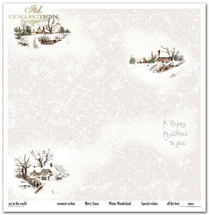 Scrapbooking Papier Christmas Time Set 310x320 mm 200 g/m2 10 Stück