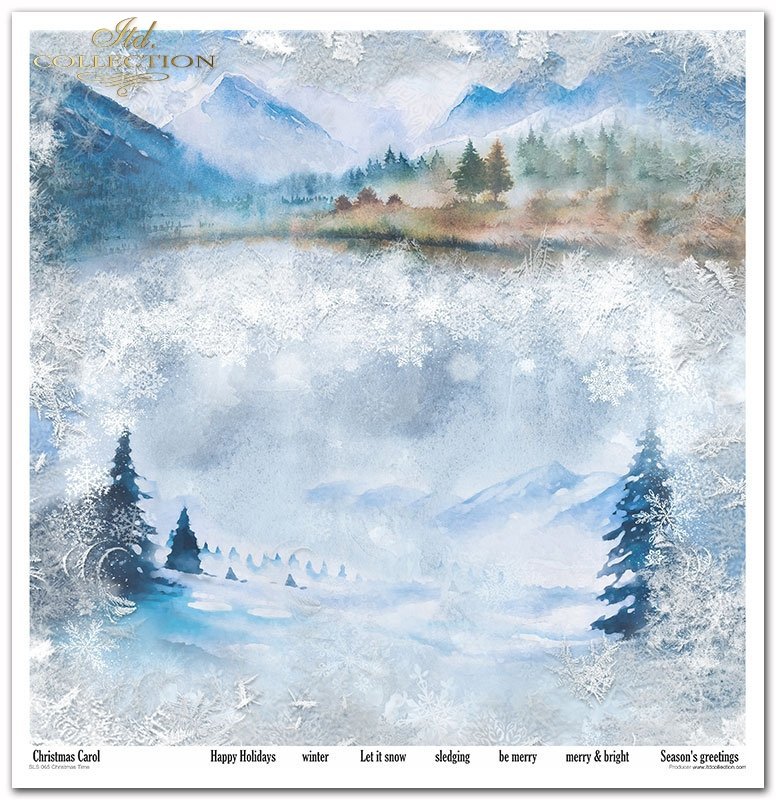 Scrapbooking Papier Christmas Time Set 310x320 mm 200 g/m2 10 Stück
