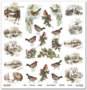 Scrapbooking Papier Christmas Time Set 310x320 mm 200 g/m2 10 Stück