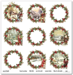 Scrapbooking Papier Christmas Time Set 310x320 mm 200 g/m2 10 Stück