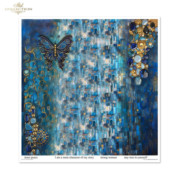 Scrapbooking Papier Inspired by Klimt Set 310x320 mm 200 g/m2 10 Stück