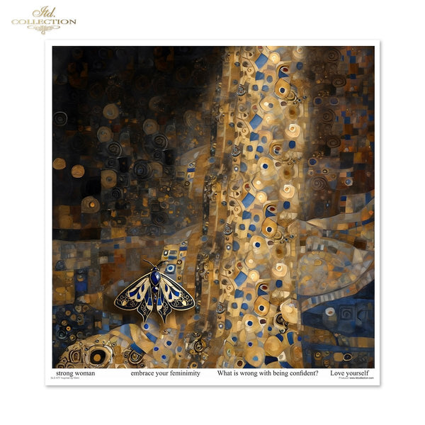 Scrapbooking Papier Inspired by Klimt Set 310x320 mm 200 g/m2 10 Stück