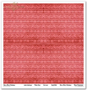 Scrapbooking-Papier „Frohe Weihnachten“, Set, 310 x 320 mm, 200 g/m², 10 Stück
