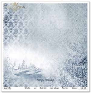 Scrapbooking-Papier „Frohe Weihnachten“, Set, 310 x 320 mm, 200 g/m², 10 Stück