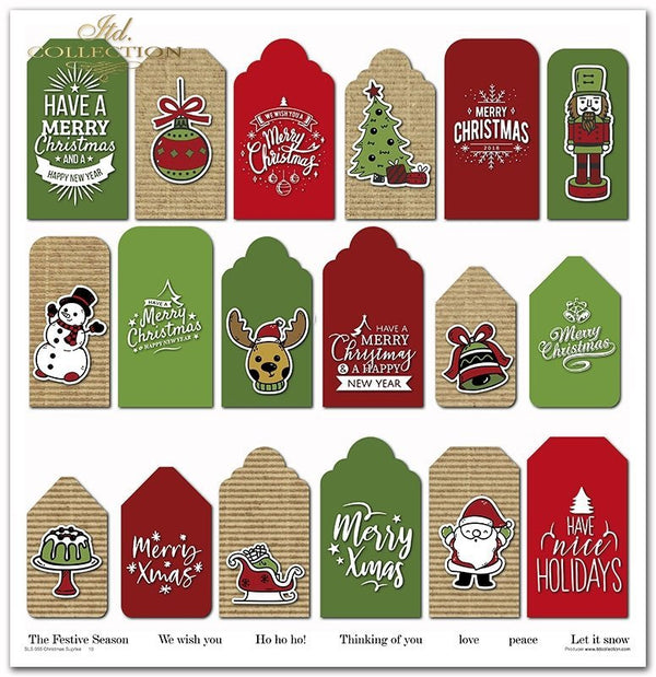 Scrapbooking-Papier Set Christmas Surprise 31x32cm 200 g/m2 11 Blatt