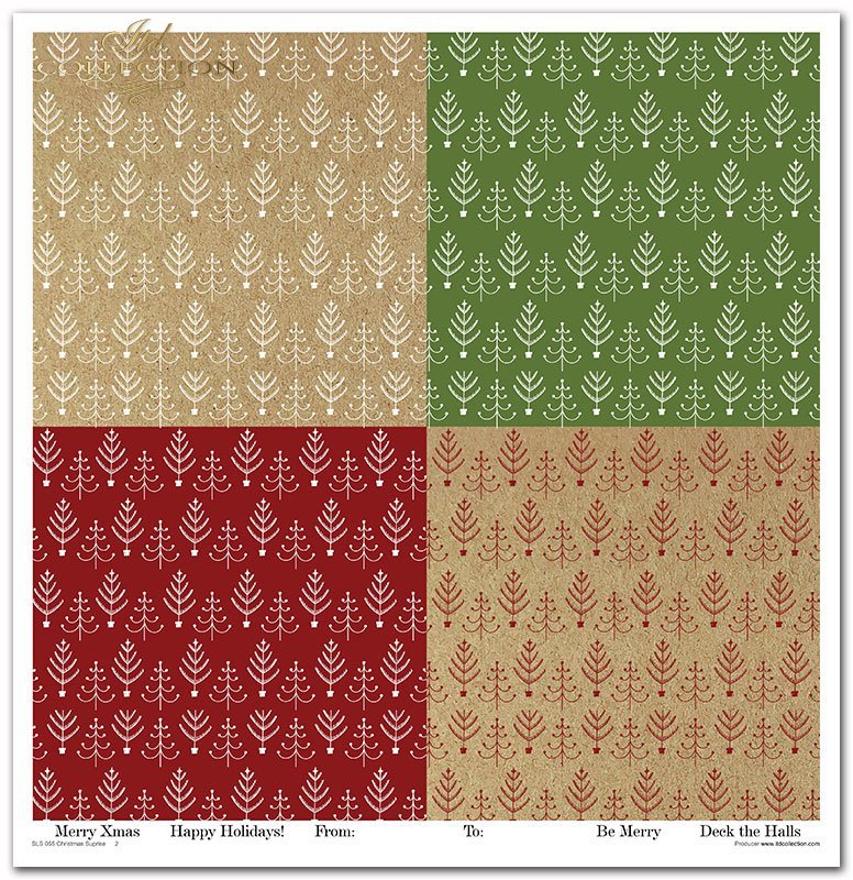 Scrapbooking-Papier-Set Weihnachtsüberraschung 31x32cm 200 g/m2 11 Blatt