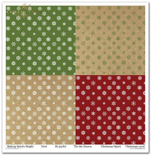 Scrapbooking-Papier-Set Weihnachtsüberraschung 31x32cm 200 g/m2 11 Blatt