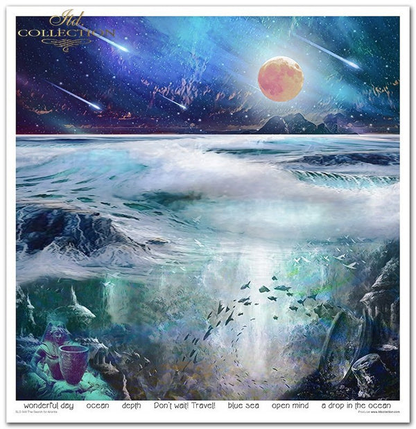 Papier-Set The Search for Atlantis 310x320 mm 11 Blatt