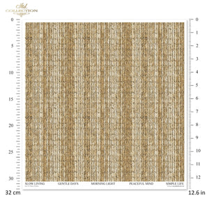 Scrapbooking-Papier Set Wicker & Rattan 200 g/m2 310x320mm 11 Bögen