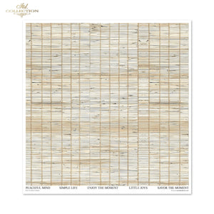 Scrapbooking-Papier Set Wicker & Rattan 200 g/m2 310x320mm 11 Bögen
