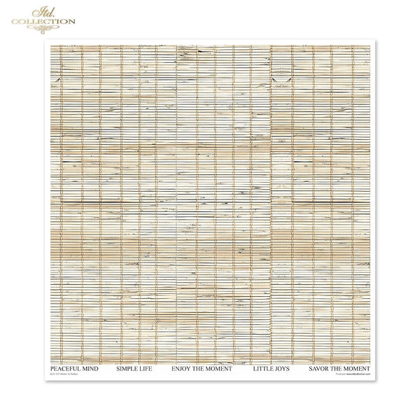 Scrapbooking-Papier Set Wicker & Rattan 200 g/m2 310x320mm 11 Bögen