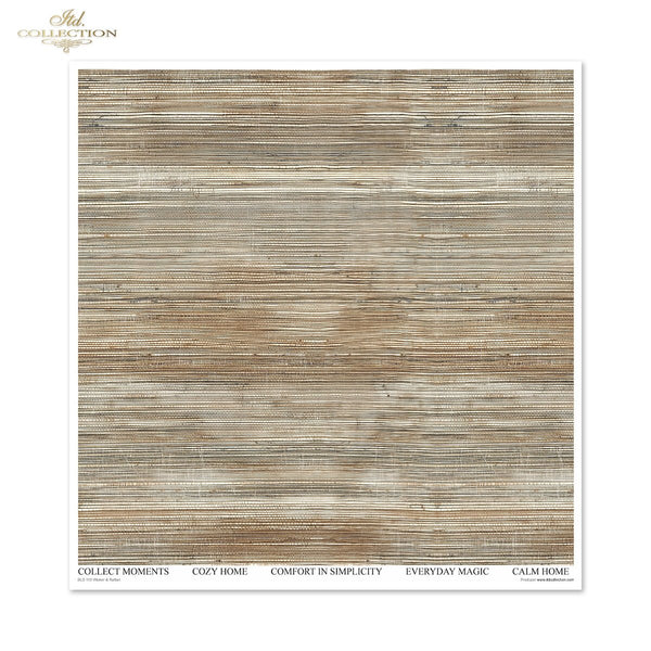Scrapbooking-Papier Set Wicker & Rattan 200 g/m2 310x320mm 11 Bögen
