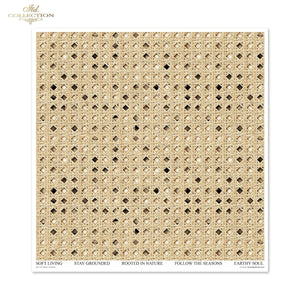 Scrapbooking-Papier Set Wicker & Rattan 200 g/m2 310x320mm 11 Bögen