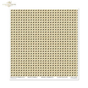 Scrapbooking-Papier Set Wicker & Rattan 200 g/m2 310x320mm 11 Bögen