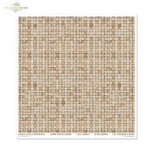 Scrapbooking-Papier Set Wicker & Rattan 200 g/m2 310x320mm 11 Bögen