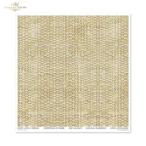 Scrapbooking-Papier Set Wicker & Rattan 200 g/m2 310x320mm 11 Bögen