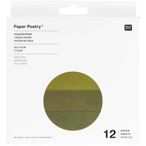 Seidenpapier Mix 50x70 17g/m² 12 Bögen