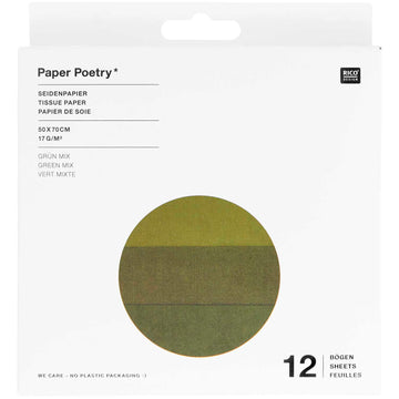 Seidenpapier Mix 50x70 17g/m² 12 Bögen