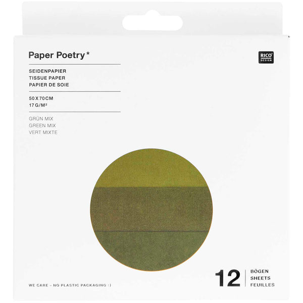 Seidenpapier Mix 50x70 17g/m² 12 Bögen