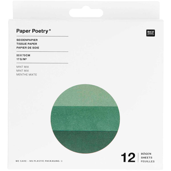 Seidenpapier Mix 50x70 17g/m² 12 Bögen