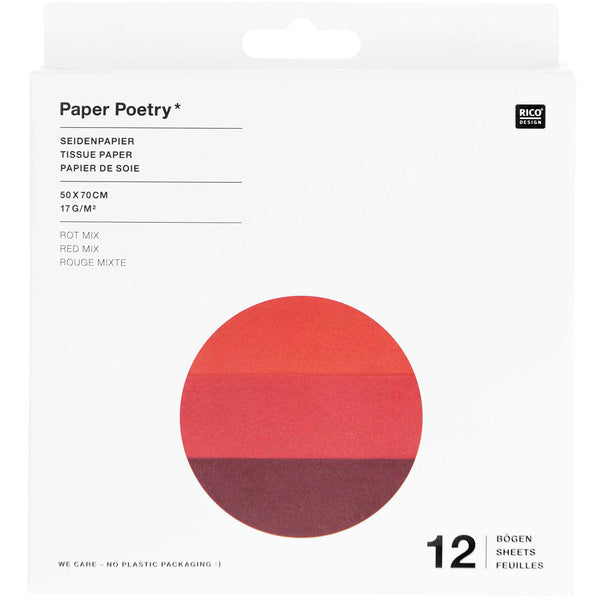 Seidenpapier Mix 50x70 17g/m² 12 Bögen