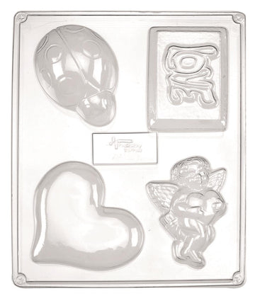 Seifengießform Glücksbringer Kunststoff transparent