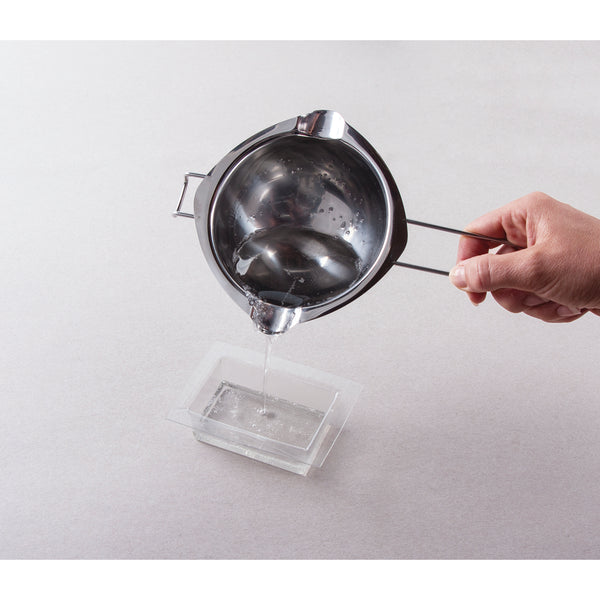 Seifengießform rund PET-Kunststoff transparent Tiefe 3cm 4 teilig