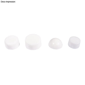 Seifengießform rund PET-Kunststoff transparent Tiefe 3cm 4 teilig