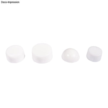 Seifengießform rund PET-Kunststoff transparent Tiefe 3cm 4 teilig