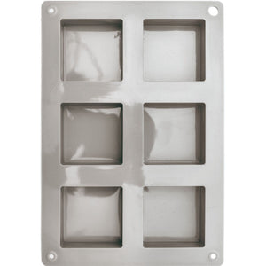 Silikongießform Quadrate für Seifenherstellung Block  14,5x21x3,5cm