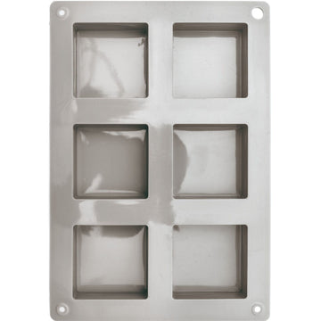 Silikongießform Quadrate für Seifenherstellung Block  14,5x21x3,5cm