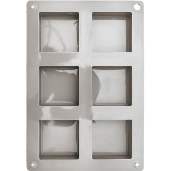 Silikongießform Quadrate für Seifenherstellung Block  14,5x21x3,5cm