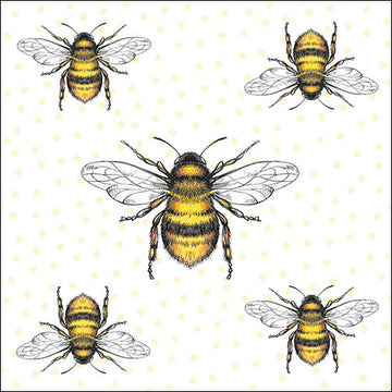 Ambiente Servietten Flying Bees Bienen 33x33cm 20 Stück/Packung