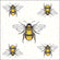 Ambiente Servietten Flying Bees Bienen 33x33cm 20 Stück/Packung