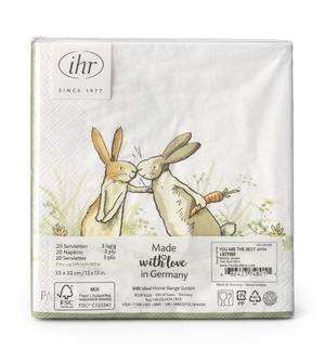 Lunch-Servietten YOU ARE THE BEST Hasen Anita Jeram 33x33cm 20 Stück / Packung