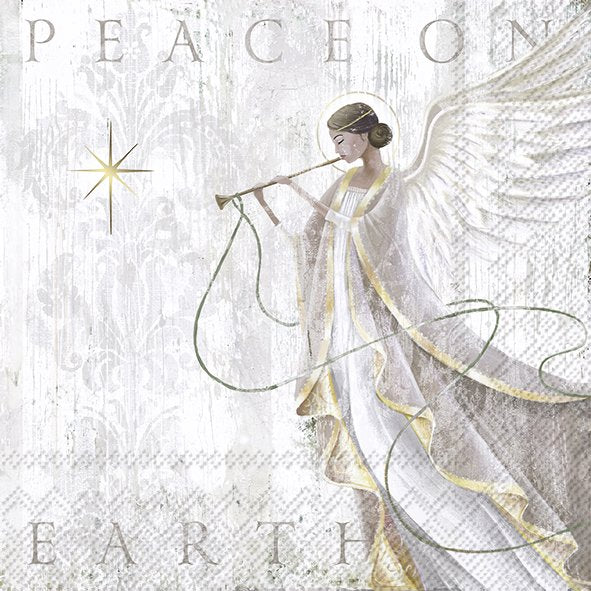 Servietten ANGEL'S GRACE grau 33x33cm 3-lagig 20 Stück / Packung