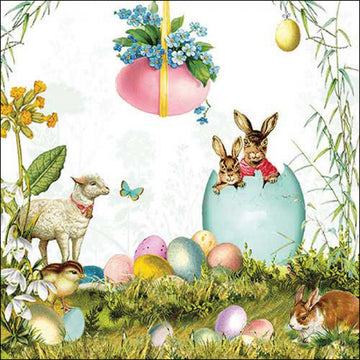 Servietten Osterüberraschung 33x33cm 20 Stück 3-lagig 100% FSC