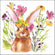 Servietten Girl Bunny 33x33cm 20 Stück 3-lagig 100% FSC