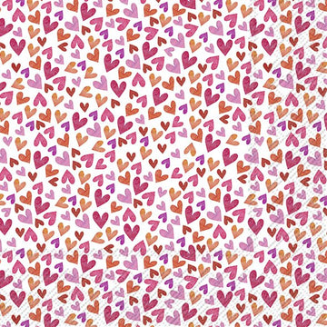 Servietten LOTS OF HEARTS rose 33x33cm 3-lagig 20 Stück / Packung