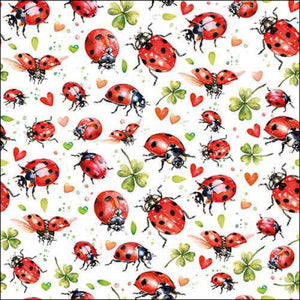 Servietten Ladybug Flight 33x33cm 20 Stück 3-lagig 100% FSC