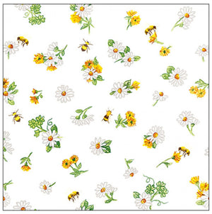 Servietten Vintage Daisy all over FSC Mix 20 Stück pro Päckchen 33x33cm