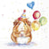 Servietten BIRTHDAY KALLI Meerschweinchen 33x33cm 3-lagig 20 Stück / Packung